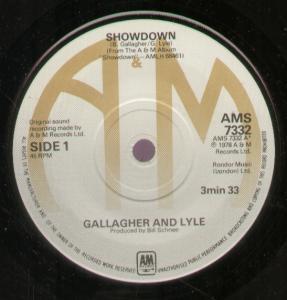 Gallagher And Lyle - Showdown - 7 Inch