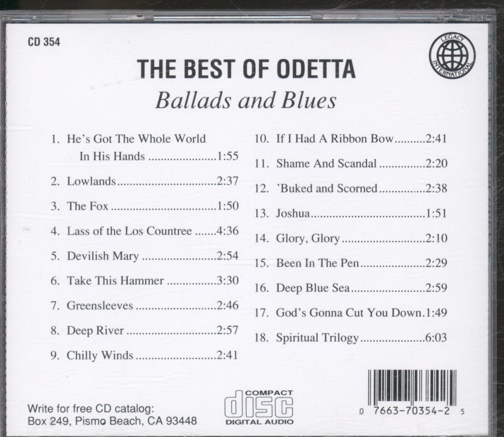 Odetta - Best Of Odetta: Ballads And Blues - Cd