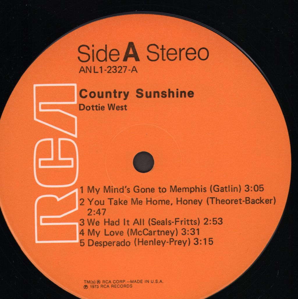 Dottie West - Country Sunshine - Lp
