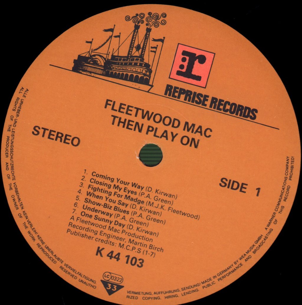 Fleetwood Mac - Then Play On - Lp