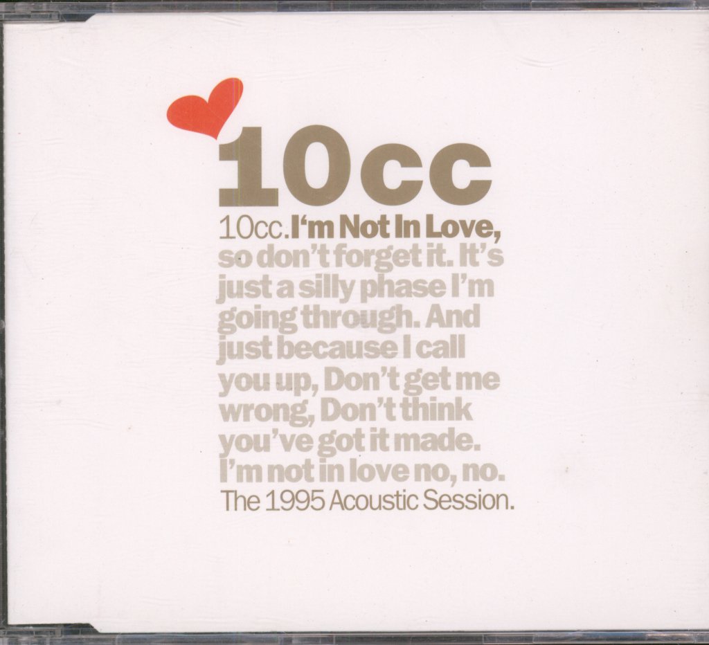 10cc - I'm Not In Love (The 1995 Acoustic Session) - Cd