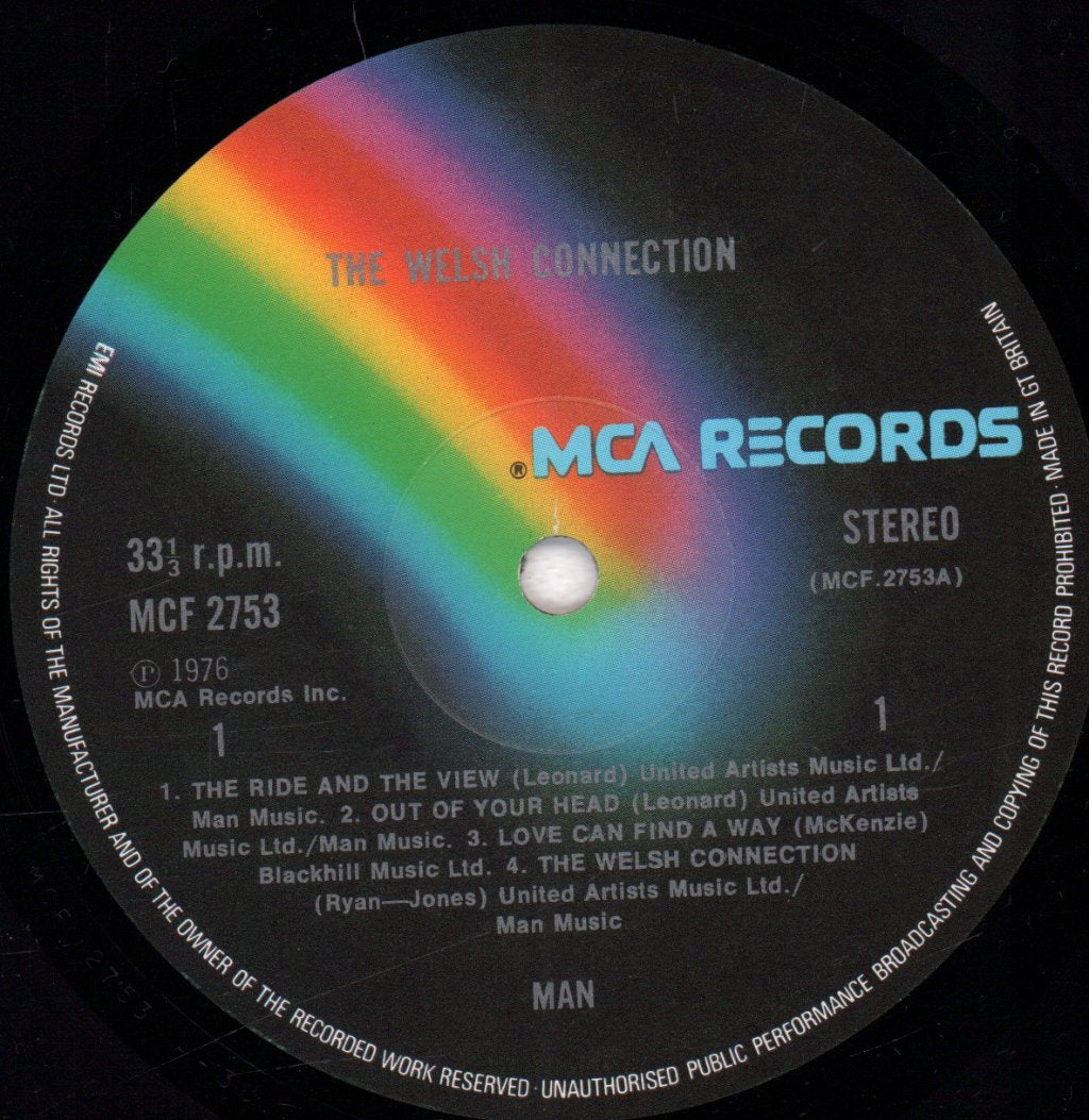 Man (Welsh Progressive Rock Group) - Welsh Connection - Lp