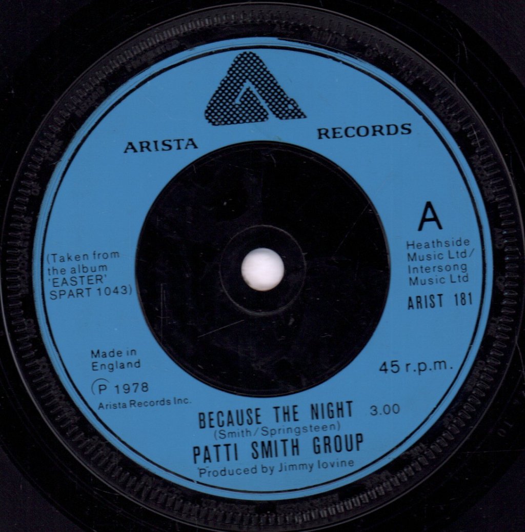 Patti Smith Group - Because The Night - 7 Inch