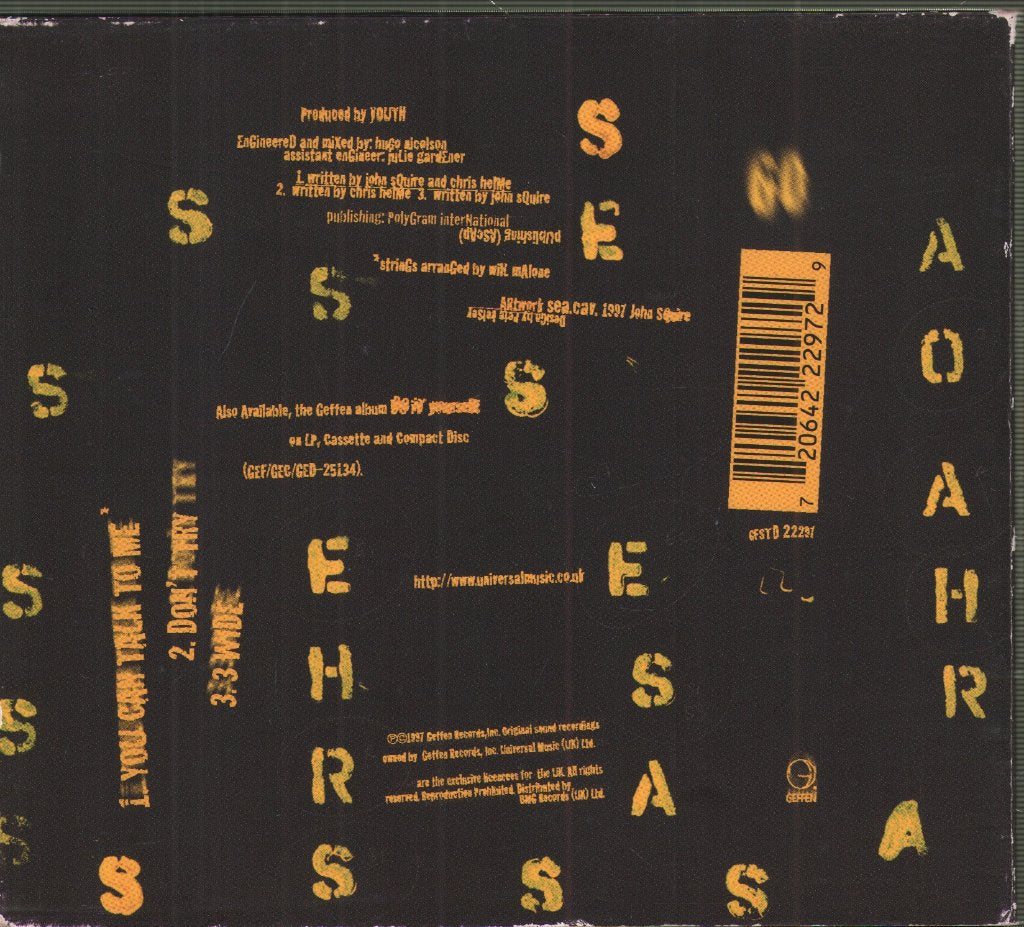 Seahorses - You Can Talk To Me - Cd