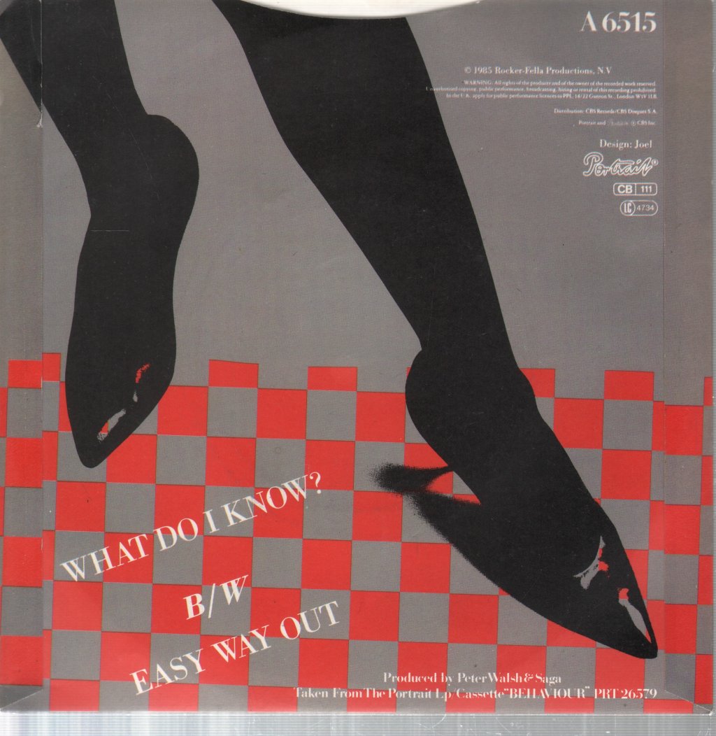 Saga (Rock Group) - What Do I Know - 7 Inch