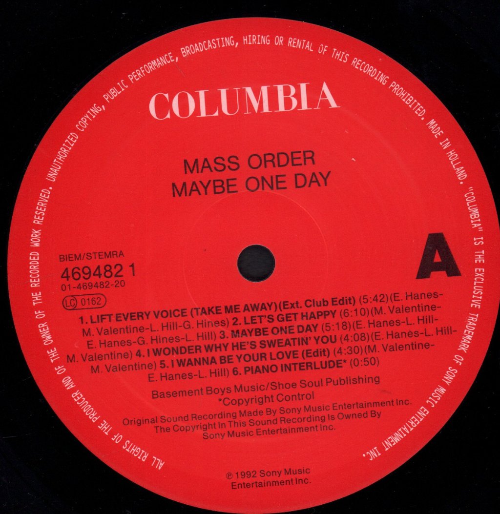 Mass Order - Maybe One Day - Lp