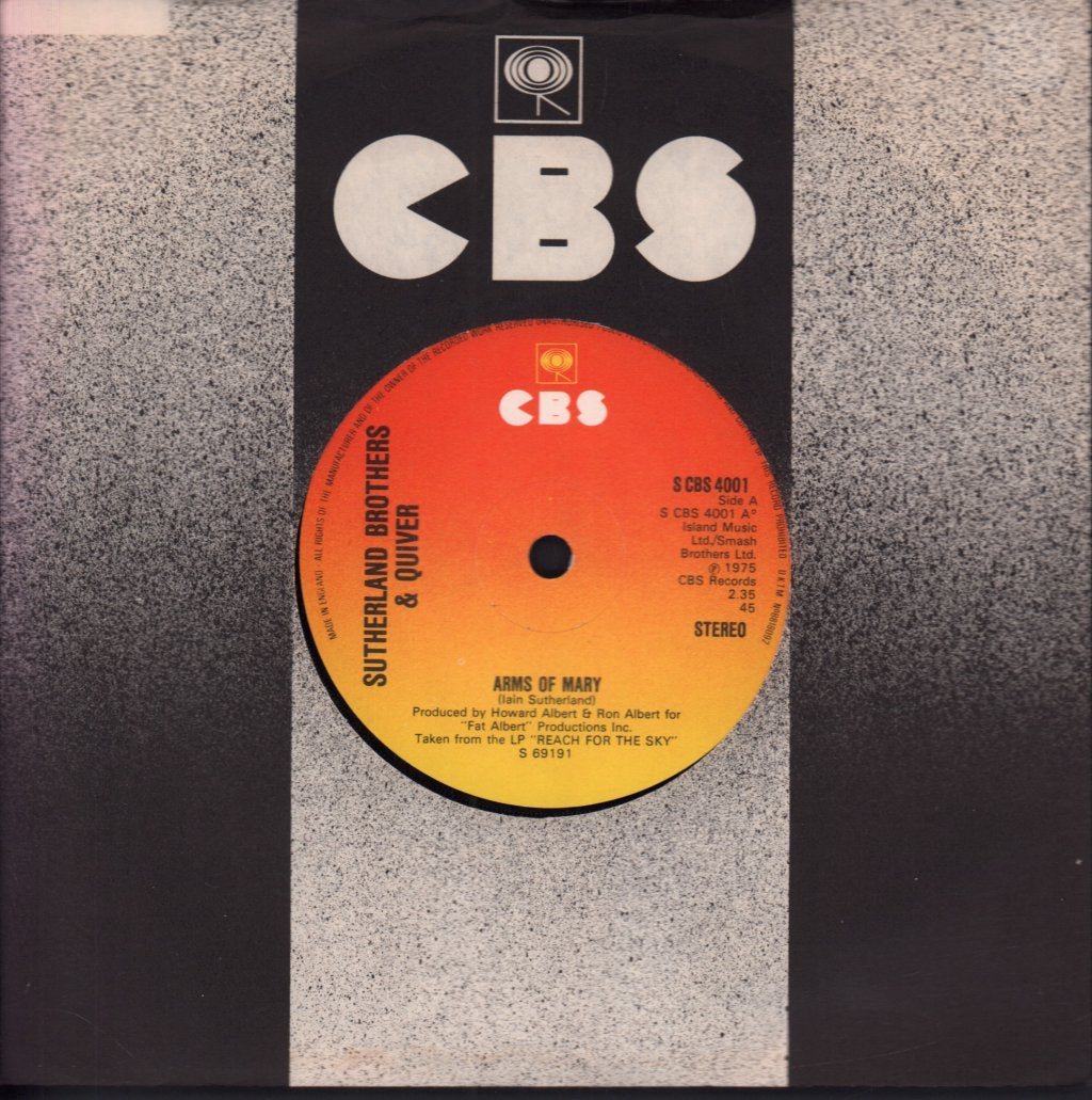 Sutherland Brothers And Quiver - Arms Of Mary - 7 Inch