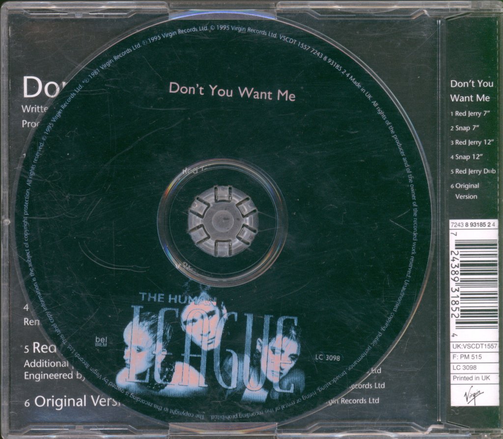 Human League - Don't You Want Me (Remixes) - Cd