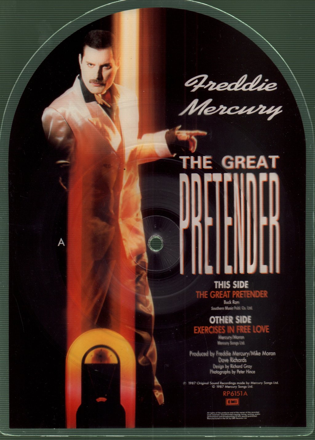 Freddie Mercury - Great Pretender - 7 Inch
