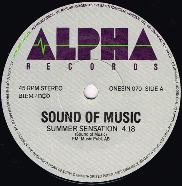 Sound Of Music - Summer Sensation - 7 Inch