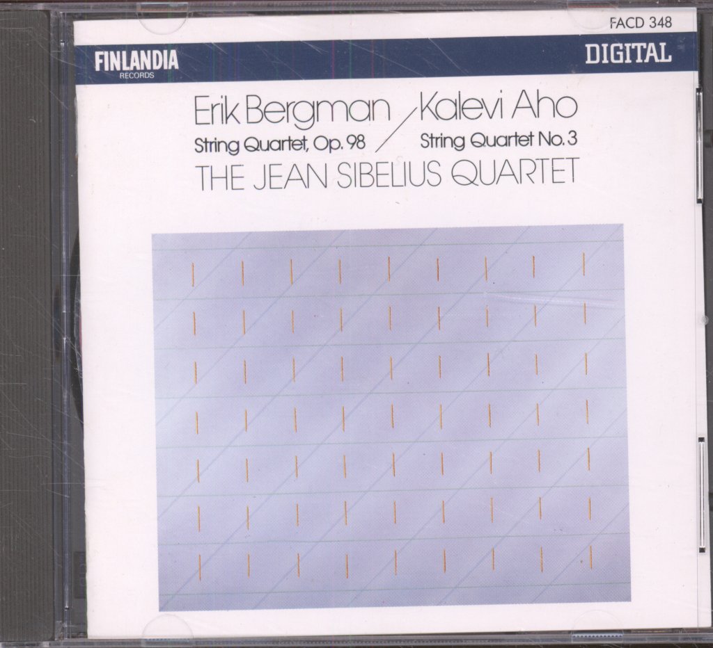 Jean Sibelius Quartet - Bergman: String Quartet, Op. 98 / Aho: String Quartet No. 3 - Cd