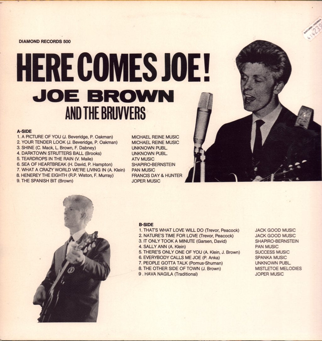 Joe Brown And The Bruvvers - Here Comes Joe! - Lp
