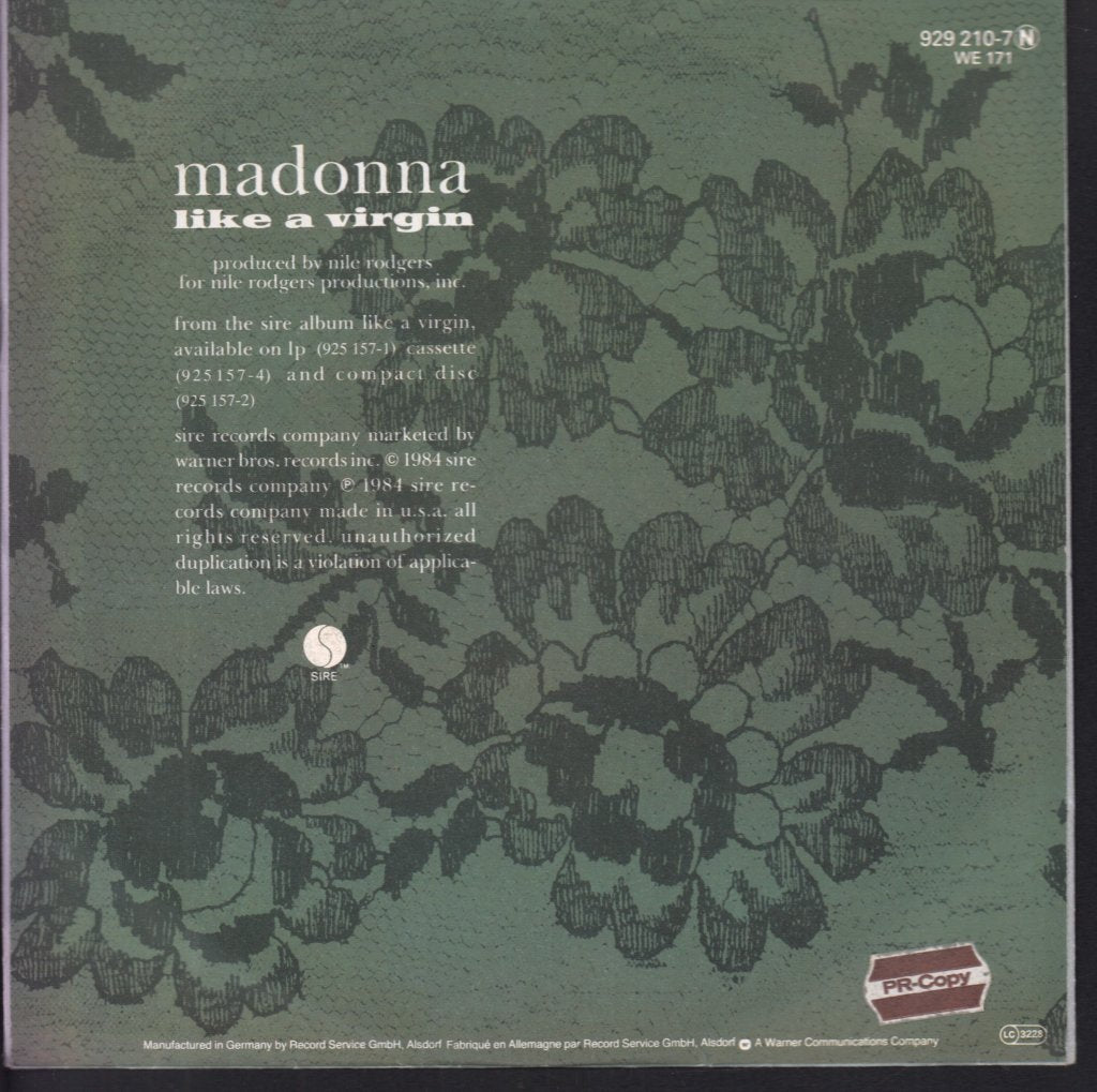 Madonna - Like A Virgin - 7 Inch