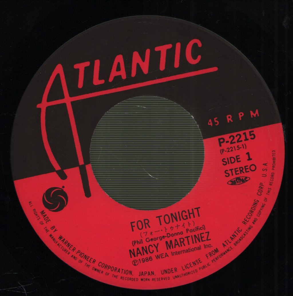 Nancy Martinez - For Tonight - 7 Inch