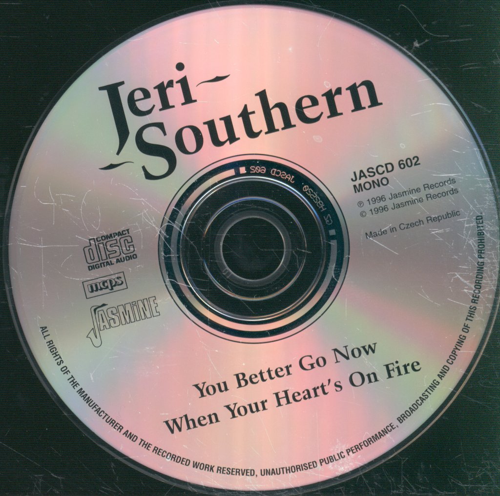 Jeri Southern - You Better Go Now / When Your Heart's On Fire - Cd