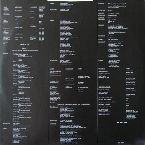 Peter Hammill - Fall Of The House Of Usher - Double Lp