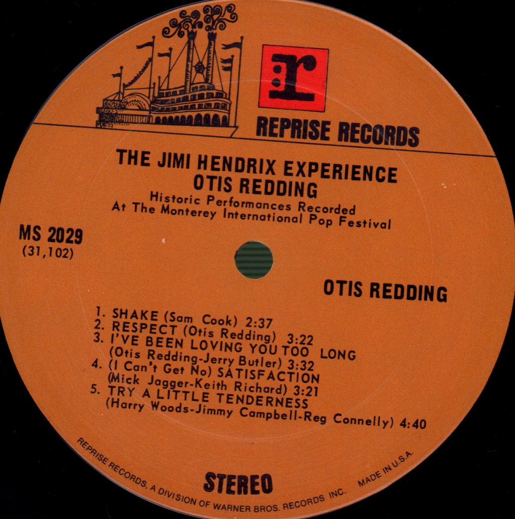 Jimi Hendrix / Otis Redding - Historic Performances Recorded At The Monterey International Pop Festival - Lp