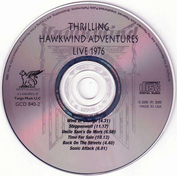 Hawkwind - Thrilling Hawkwind Adventures Live 1976 - Cd