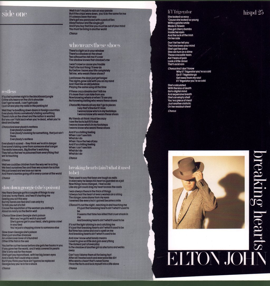 Elton John - Breaking Hearts - Lp
