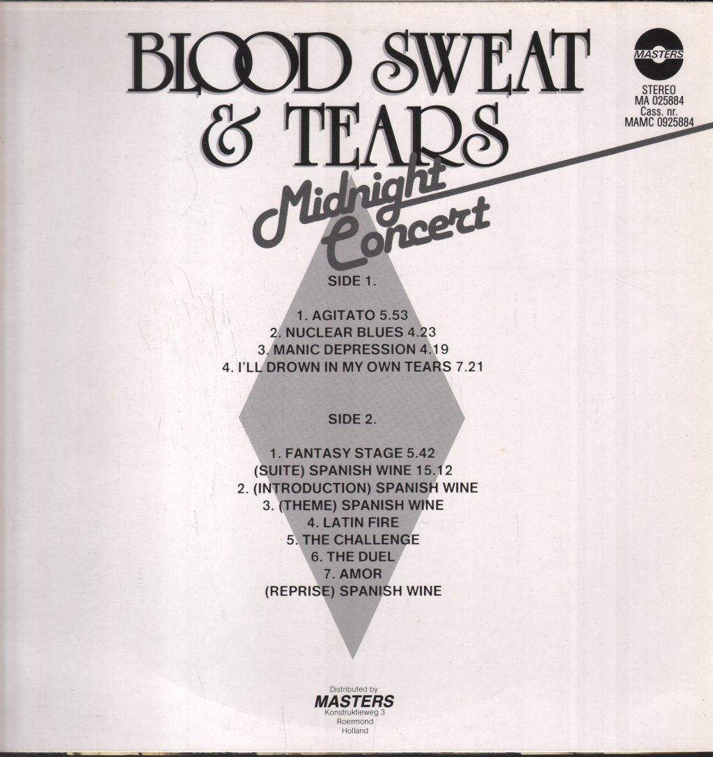 Blood Sweat And Tears - Fantasy Stage - Lp