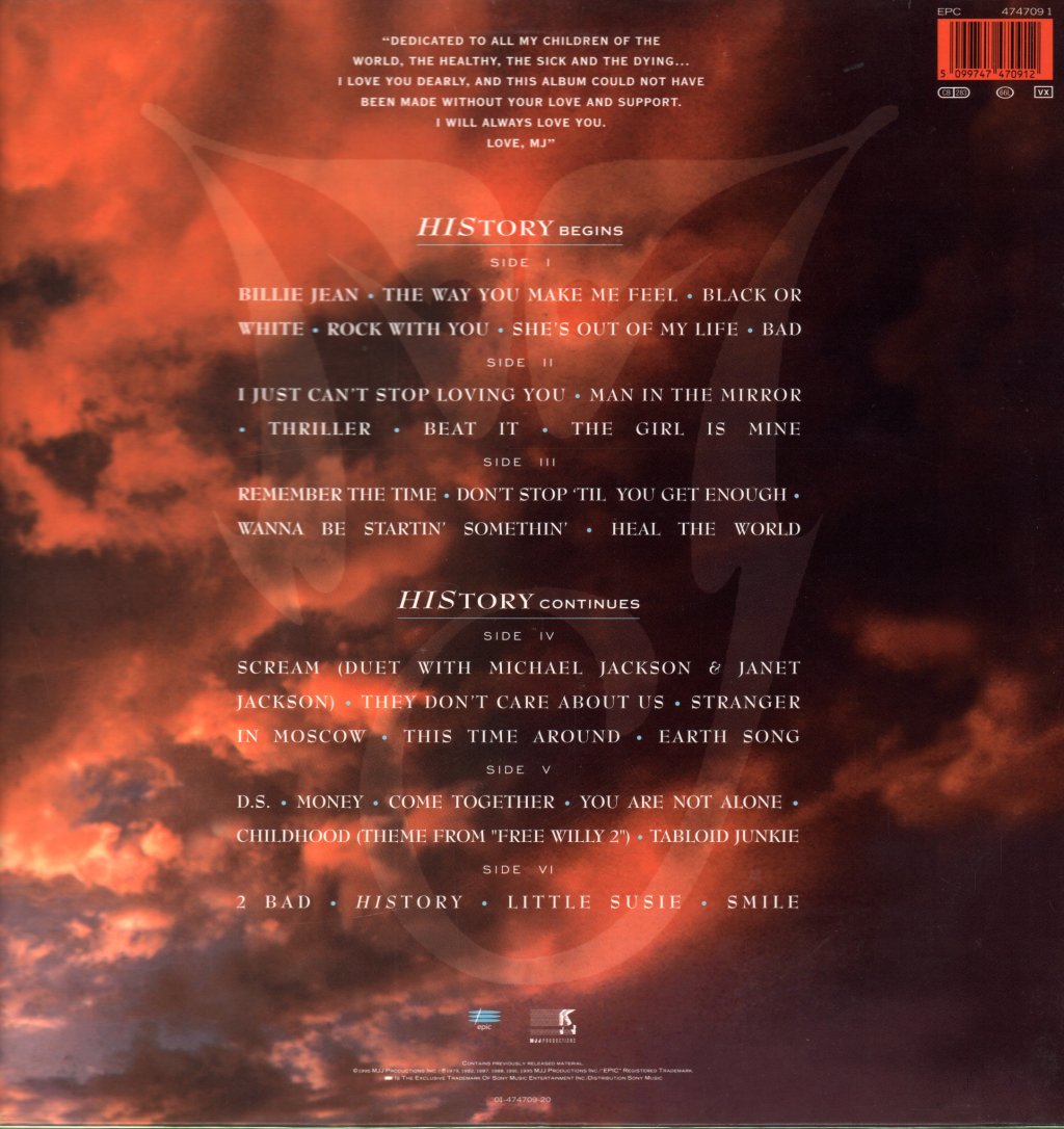 Michael Jackson - History - Triple Lp