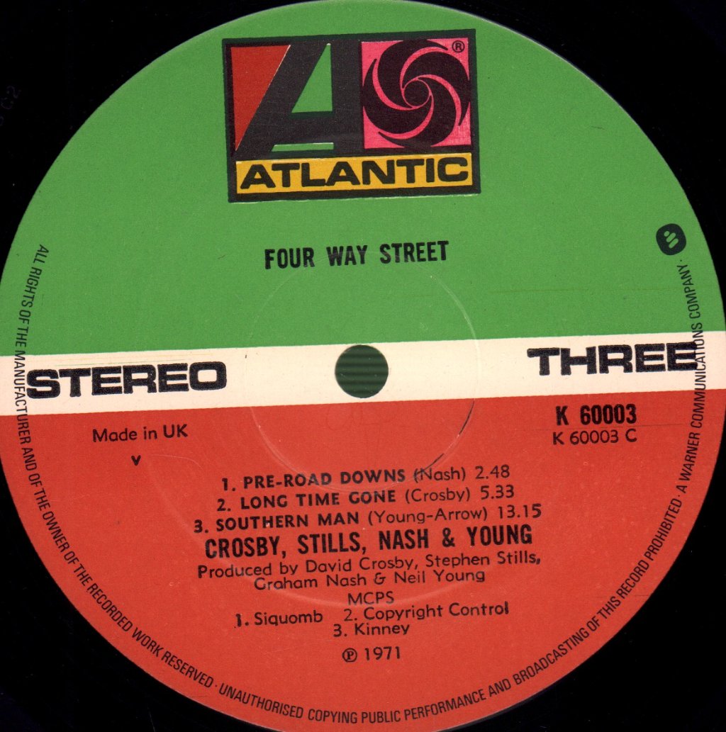 Crosby Stills Nash And Young - Four Way Street - Double Lp