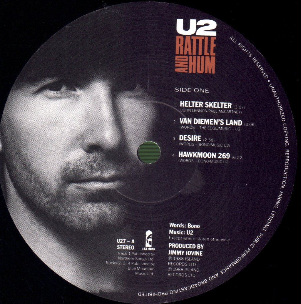 U2 - Rattle And Hum - Double Lp