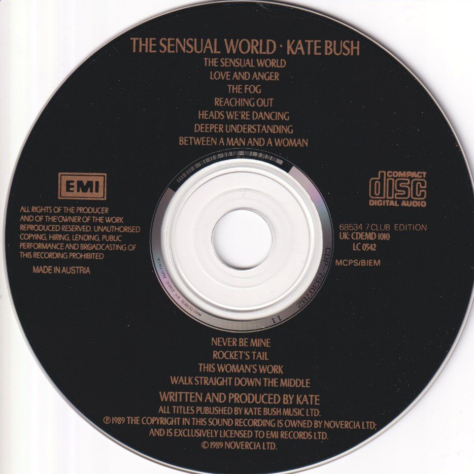 Kate Bush - sensual world - Cd