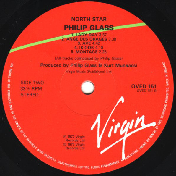 Philip Glass - North Star - Lp