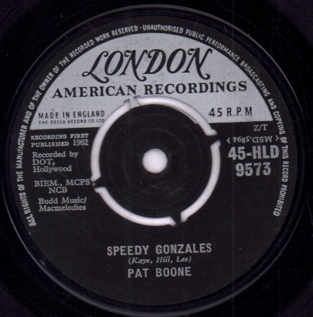 Pat Boone - Speedy Gonzales - 7 Inch