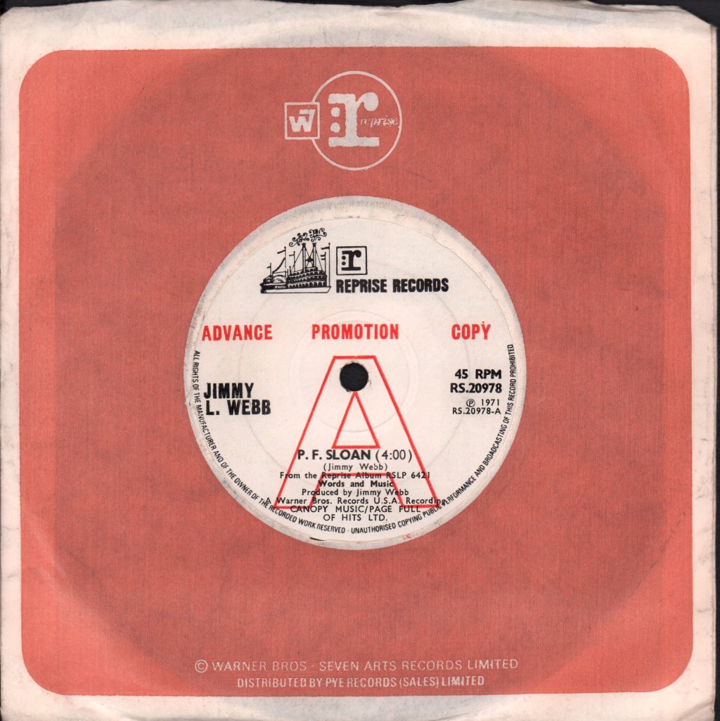 Jimmy Webb - P.F. Sloan - 7 Inch