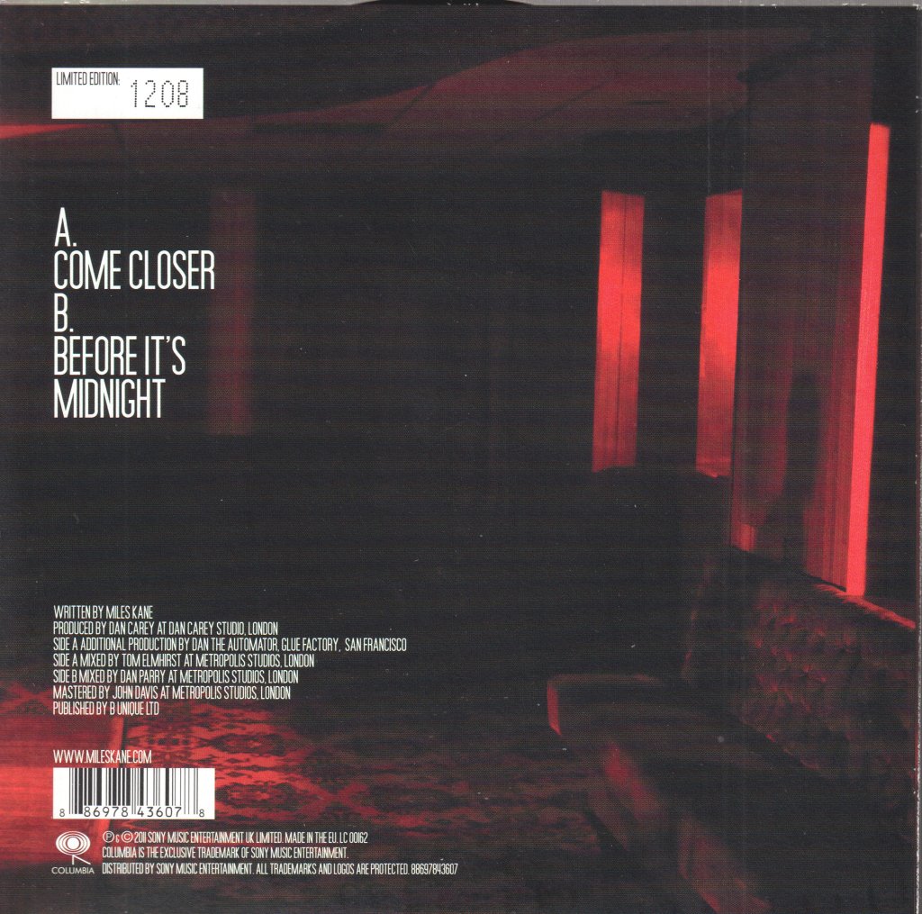 Miles Kane - Come Closer - 7 Inch