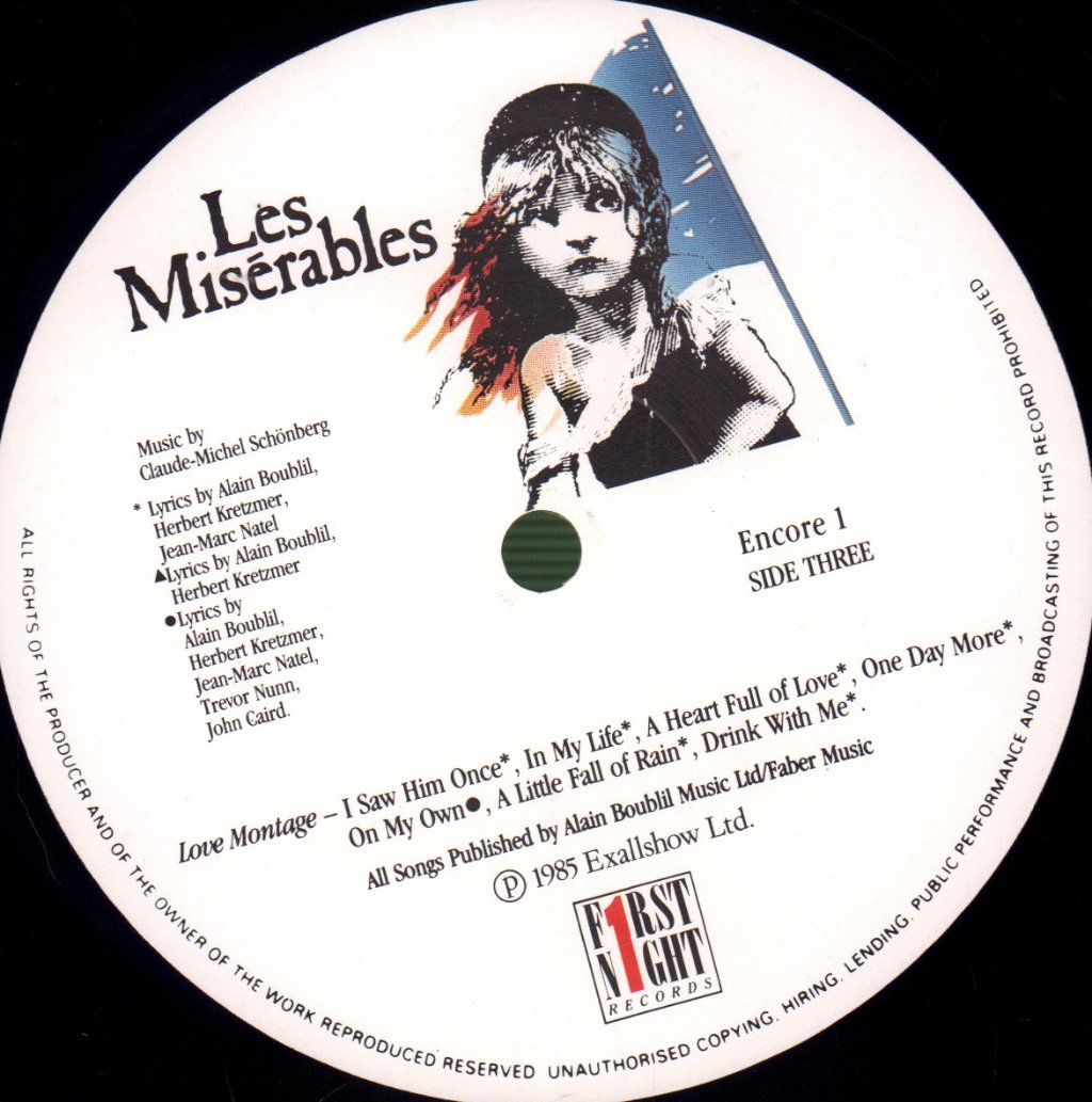 Various Artists - Les Miserables (Original London Cast Album) - Double Lp
