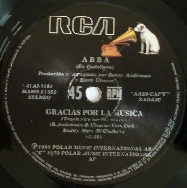 ABBA - En Castellano: Gracias Por La Música (Thank You For The Music) / Dame, Dame, Dame (Gimme, Gimme, Gimme) - 7 Inch