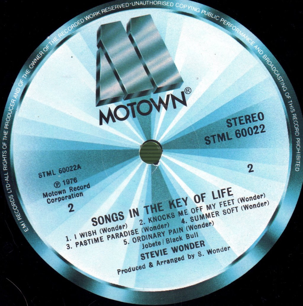 Stevie Wonder - Songs In The Key Of Life - Double Lp