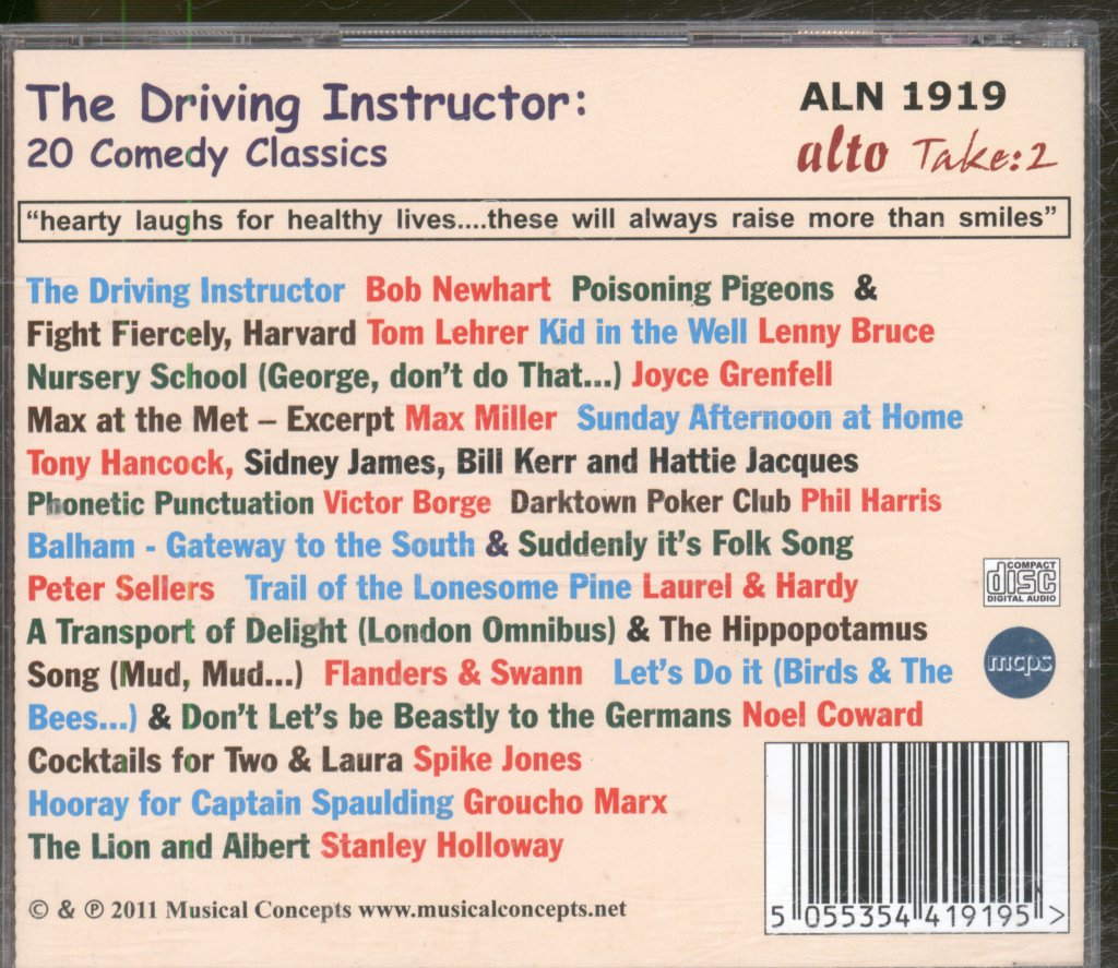 Various Artists - Driving Instructor-20 Comedy Class - Cd