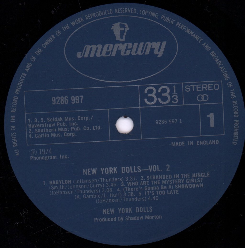 New York Dolls - New York Dolls - Double Lp