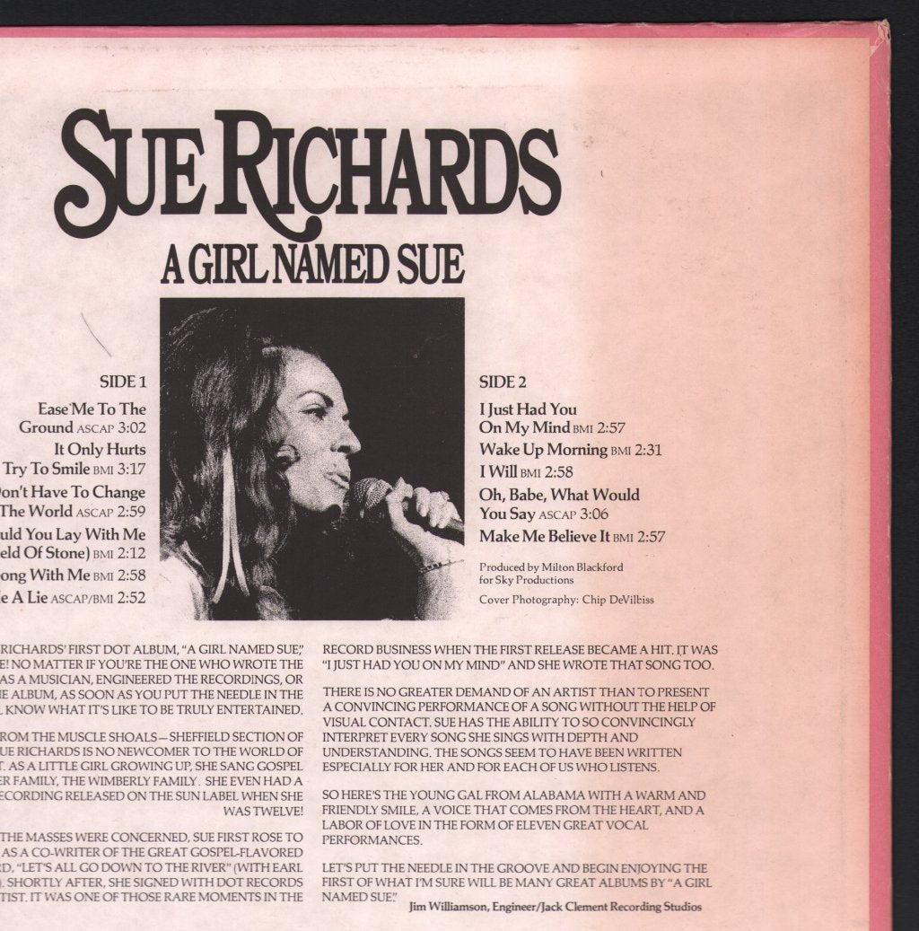 Sue Richards - A Girl Named Sue - Lp