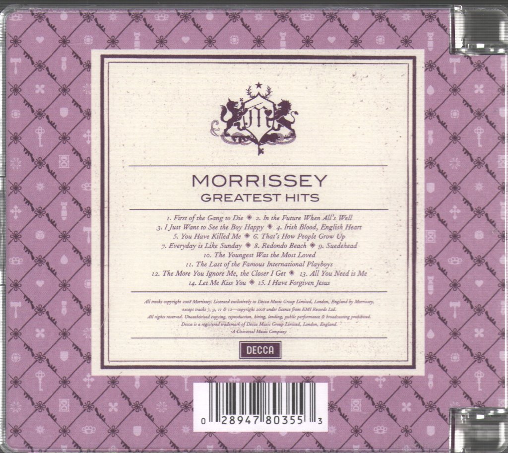 Morrissey - Greatest Hits - Cd
