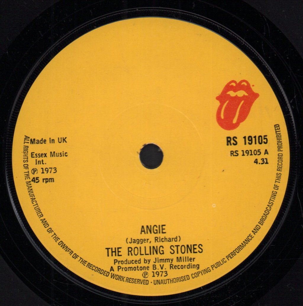 Rolling Stones - Angie - 7 Inch
