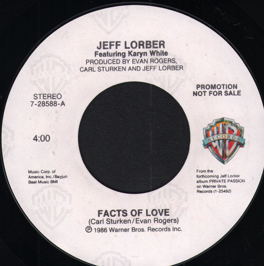 Jeff Lorber - Facts Of Love - 7 Inch