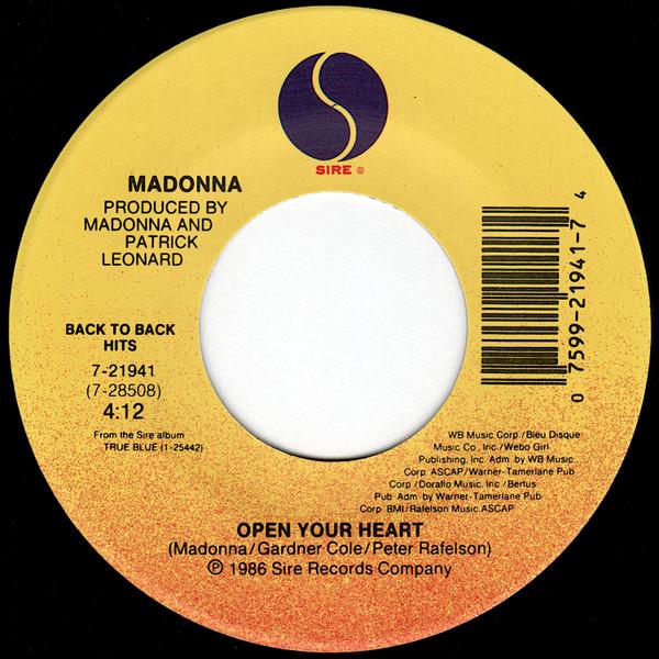 Madonna - La Isla Bonita / Open Your Heart - 7 Inch