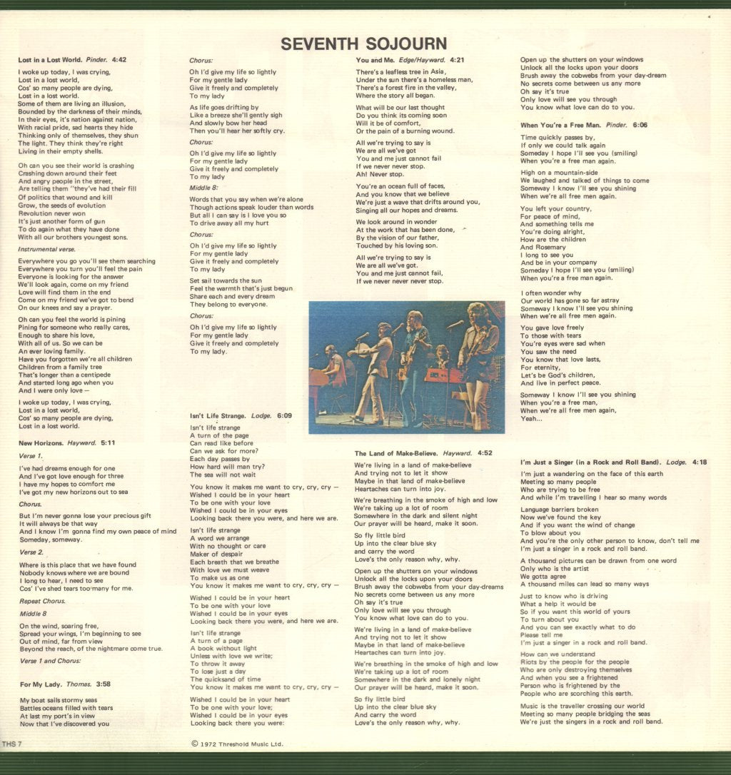 Moody Blues - Seventh Sojourn - Lp