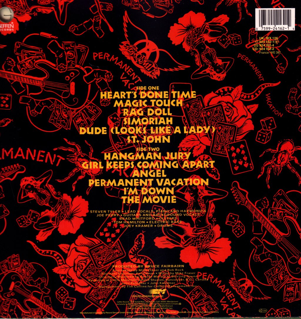 Aerosmith - Permanent Vacation - Lp