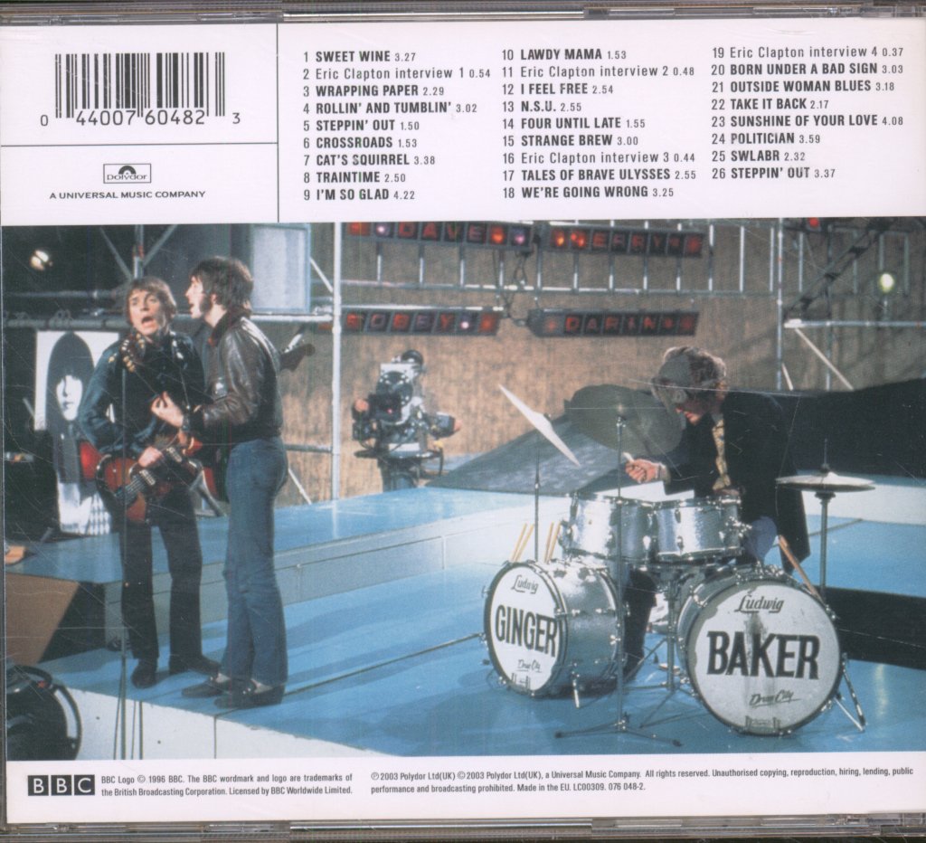 Cream - BBC Sessions - Cd