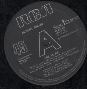 Michael Wycoff - One Alone - 12 Inch