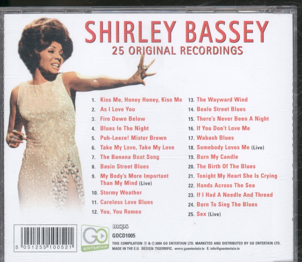 Shirley Bassey - 25 Original Recordings - Cd