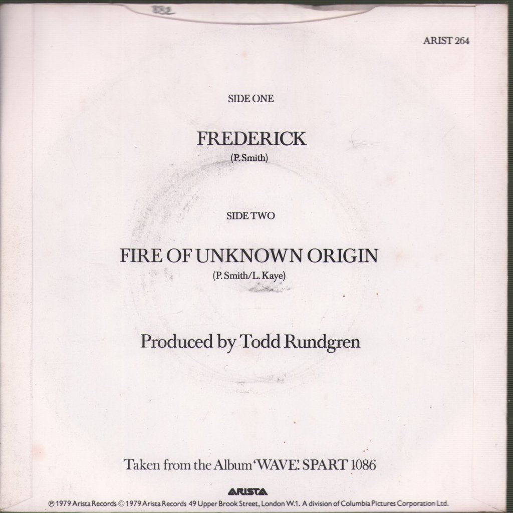 Patti Smith Group - Frederick - 7 Inch