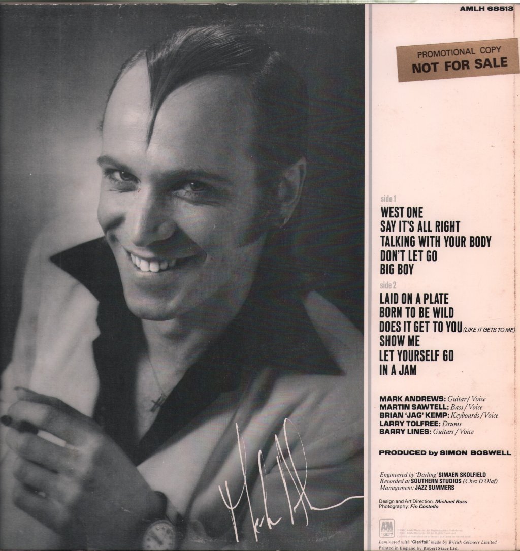 Mark Andrews And The Gents - Big Boy - Lp