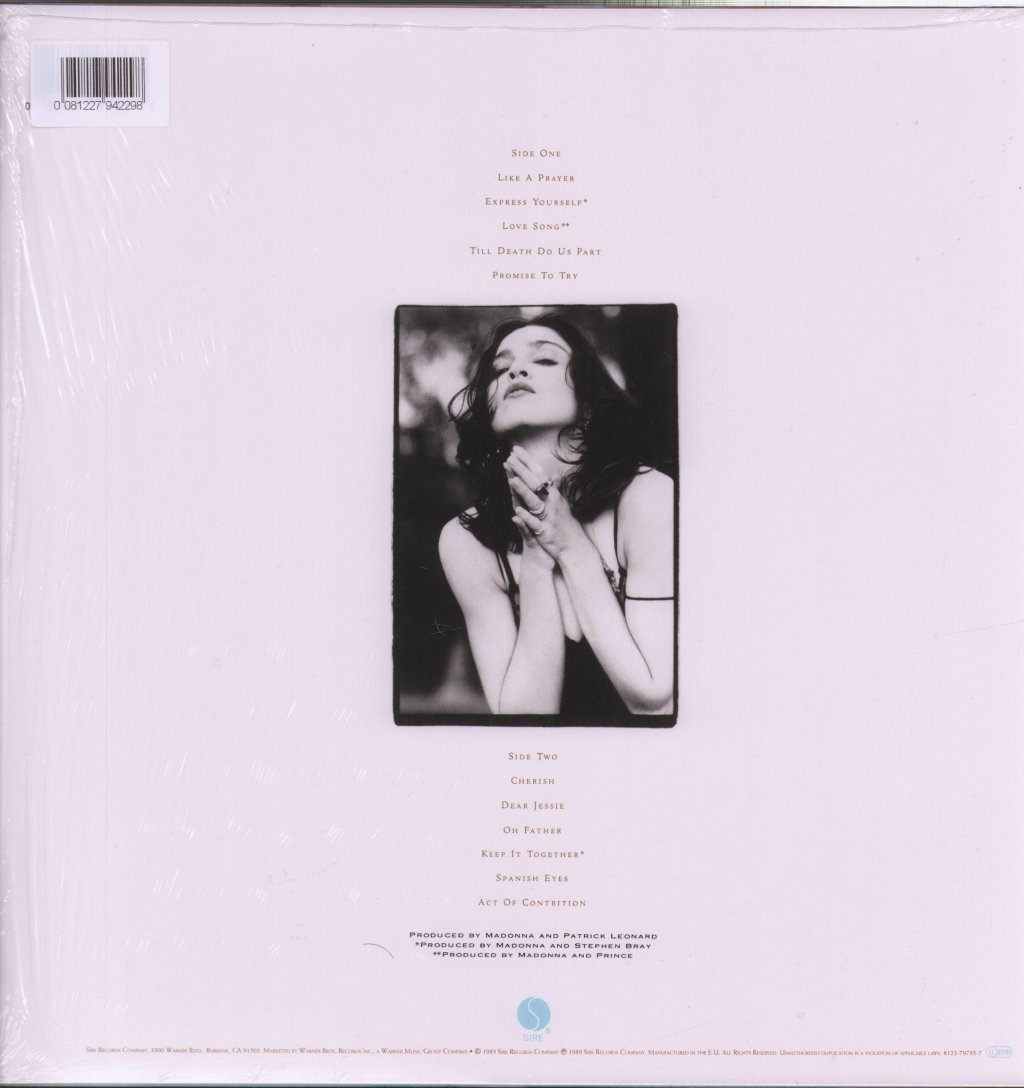 Madonna - Like A Prayer - Lp